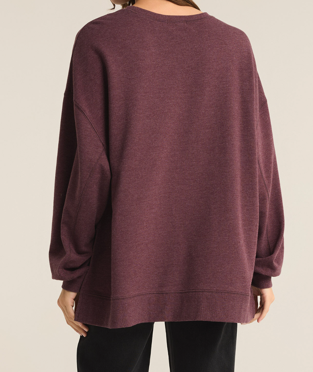 Berry Wine Sweatshirt Apex Ethical Boutique