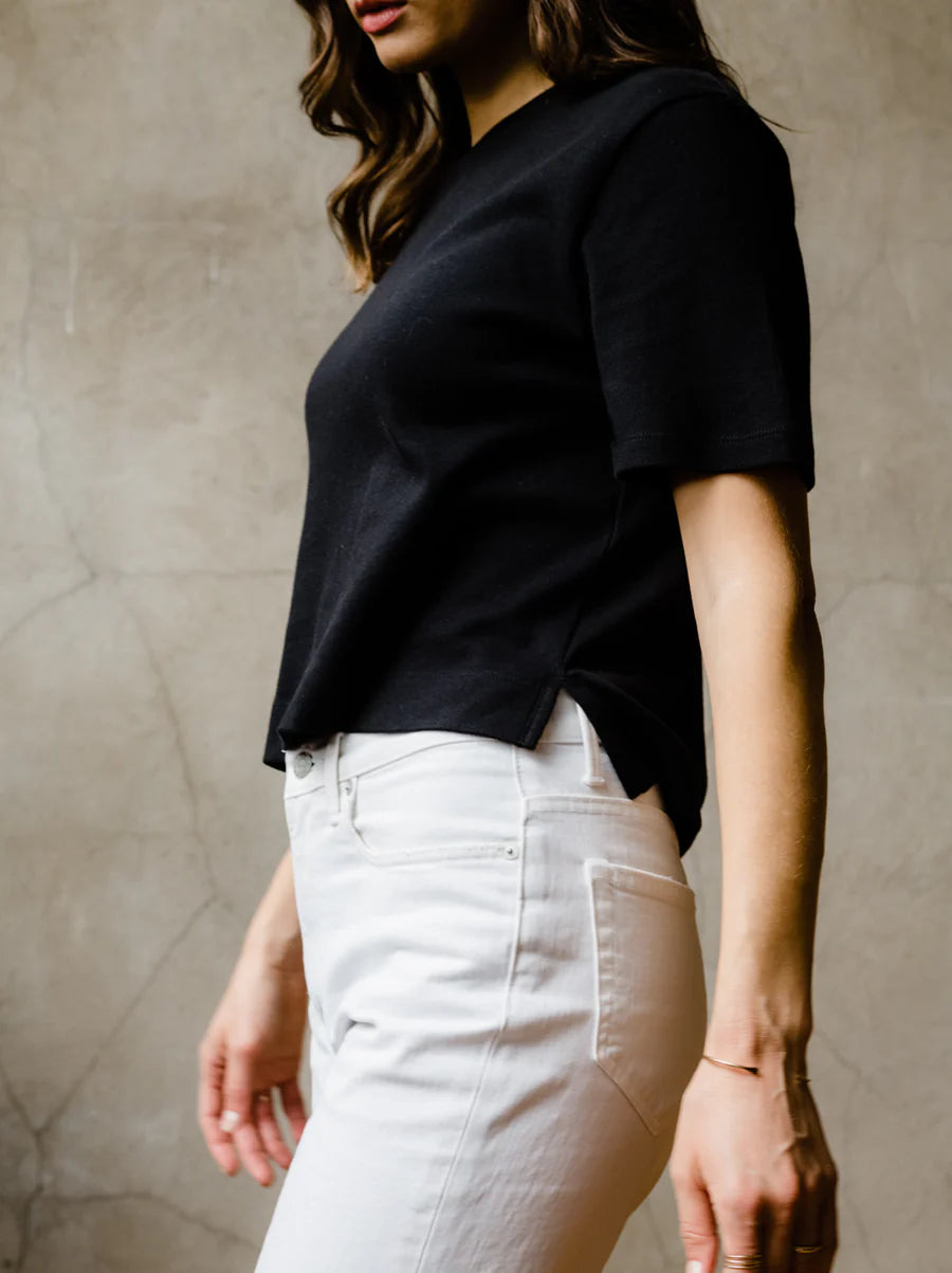 Black Boxy Tee Apex Ethical Boutique