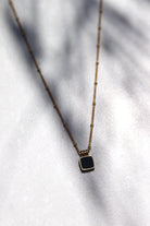 Black Pendant Necklace Apex Ethical Boutique