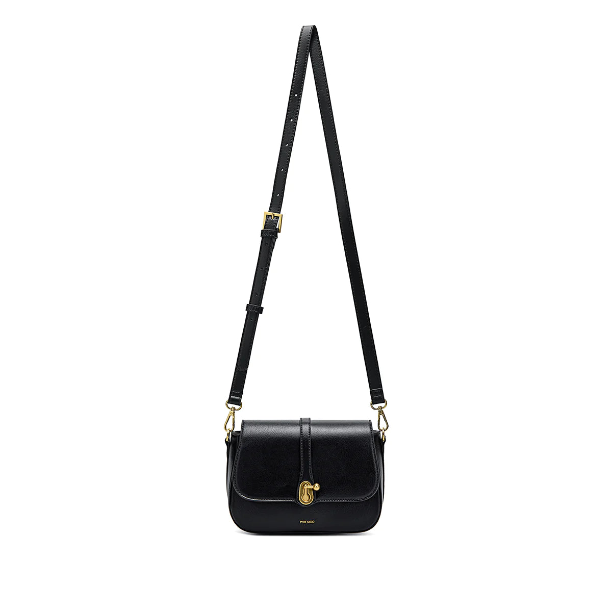 Black Vegan Saddle Bag Apex Ethical Boutique