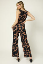 Black/Brown Abstract Jumpsuit Apex Ethical Boutique