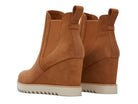 Brown wedge bootie 