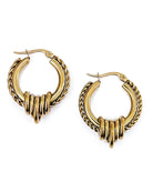 textured gold hoops