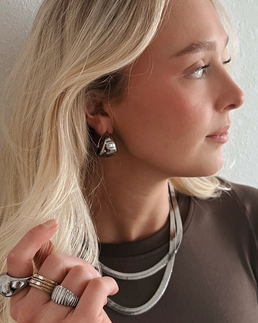 silver hoops