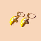 Gold Plated Banana Earrings