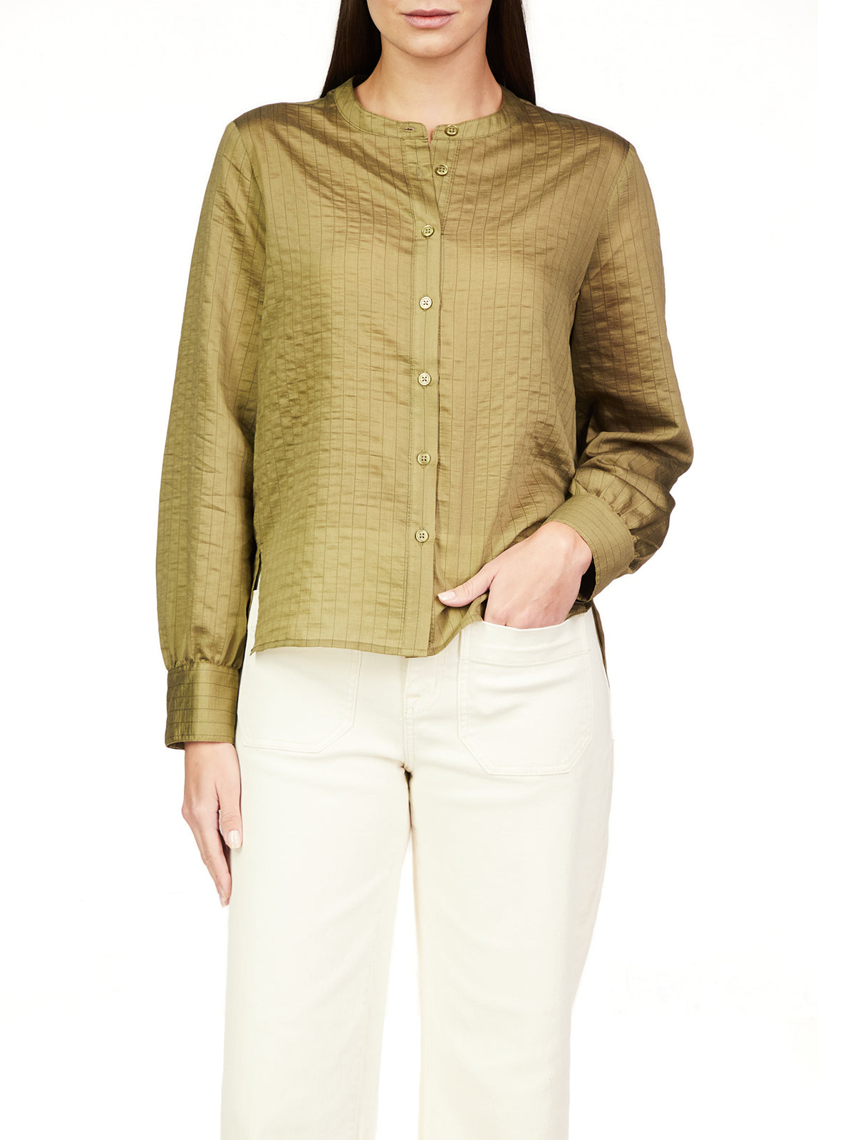 Green Long Sleeve Top Apex Ethical Boutique