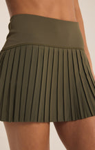 Green Pleated Athletic Skirt Apex Ethical Boutique