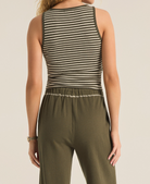 Green Striped Tank Top Apex Ethical Boutique