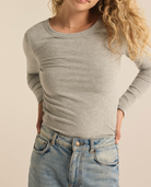 Grey Long Sleeve Top Apex Ethical Boutique