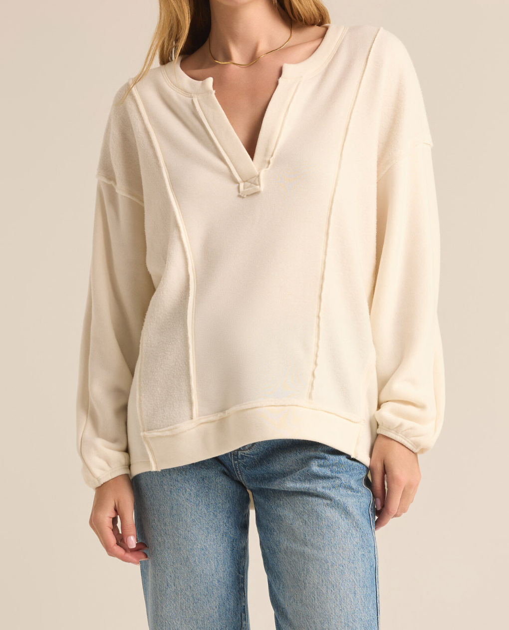 Ivory Sweatshirt Apex Ethical Boutique