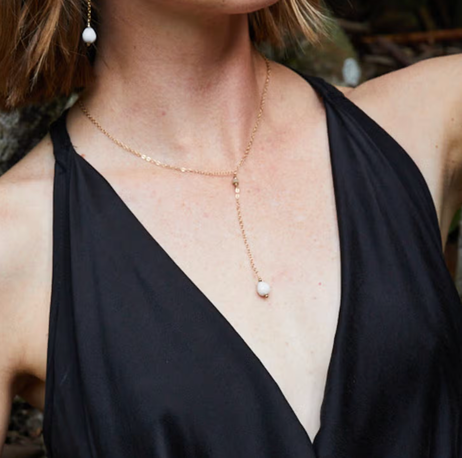 Long Rose Necklace Apex Ethical Boutique