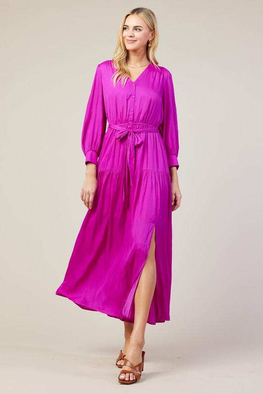 Long Sleeve Orchid Dress Apex Ethical Boutique