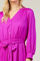 Long Sleeve Orchid Dress Apex Ethical Boutique