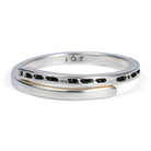 Morse Code Stamped Silver Ring, Joy