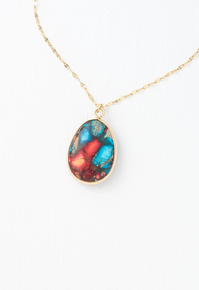 Mosaic Jasper Necklace Apex Ethical Boutique