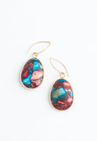 Mosaicgolddangleearrings