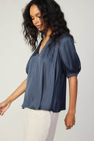 Navy Work Blouse Apex Ethical Boutique