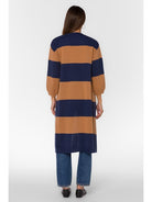 Navy/Brown Stripe Cardigan Apex Ethical Boutique