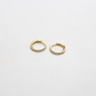 Pave Huggie Hoop Earrings Apex Ethical Boutique