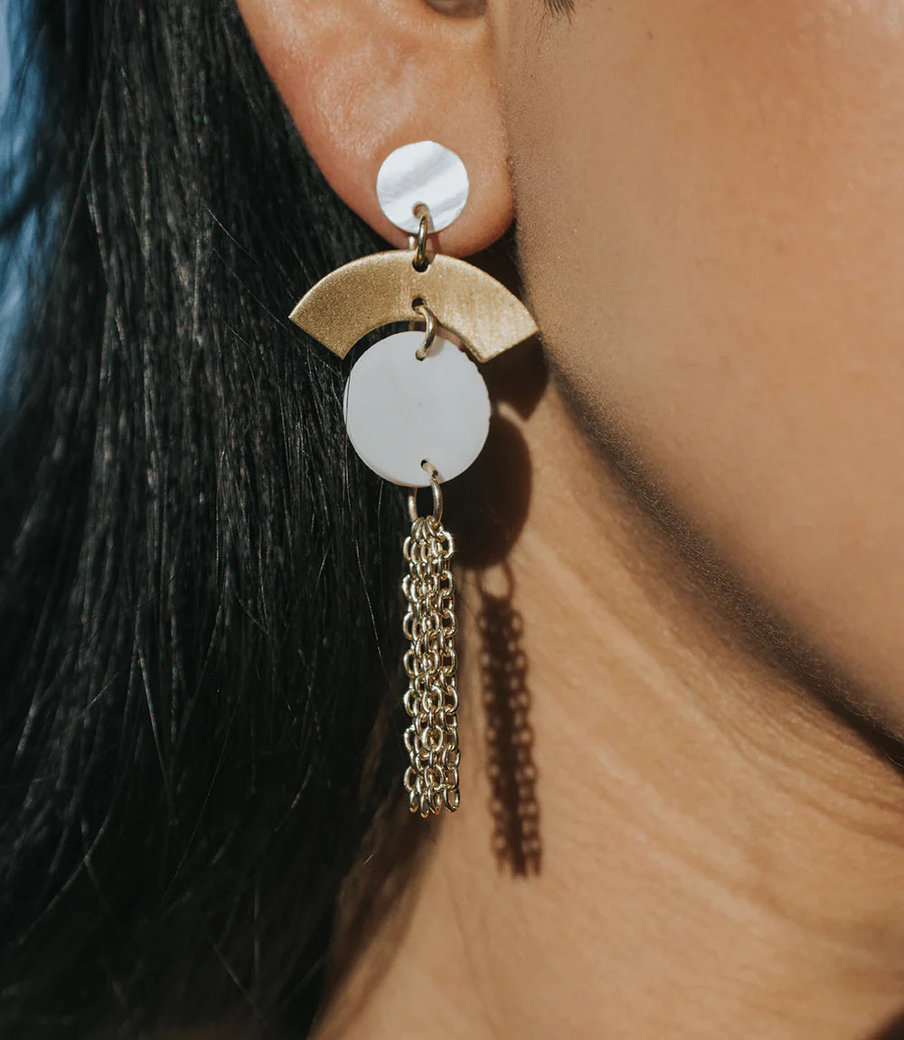 Pearl Dangle Earrings Apex Ethical Boutique