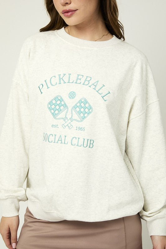 Pickleball Sweatshirt Apex Ethical Boutique