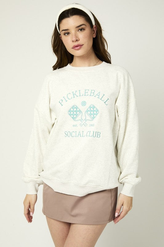 Pickleball Sweatshirt Apex Ethical Boutique