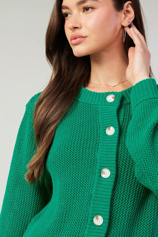 Pine Green Cardigan Apex Ethical Boutique