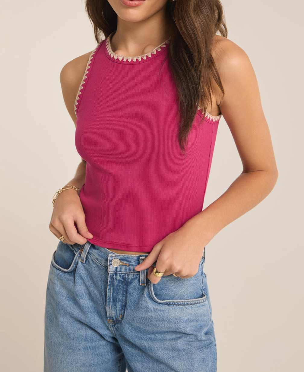 Pink Tank Top Apex Ethical Boutique