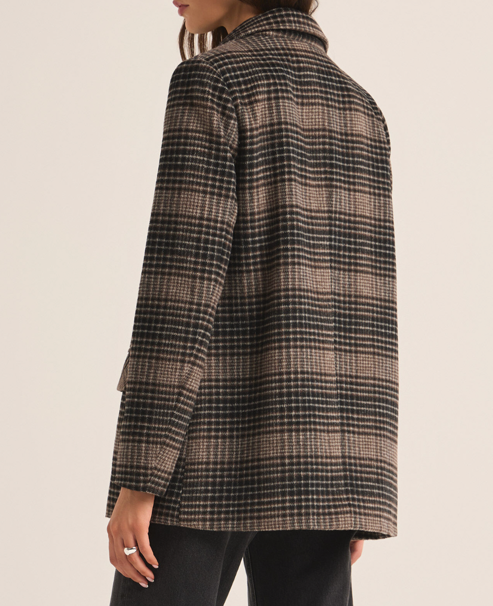 Plaid Blazer Apex Ethical Boutique