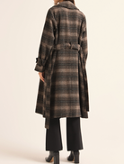 Plaid Trench Coat Apex Ethical Boutique