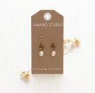 Rose and Pearl Earrings Apex Ethical Boutique