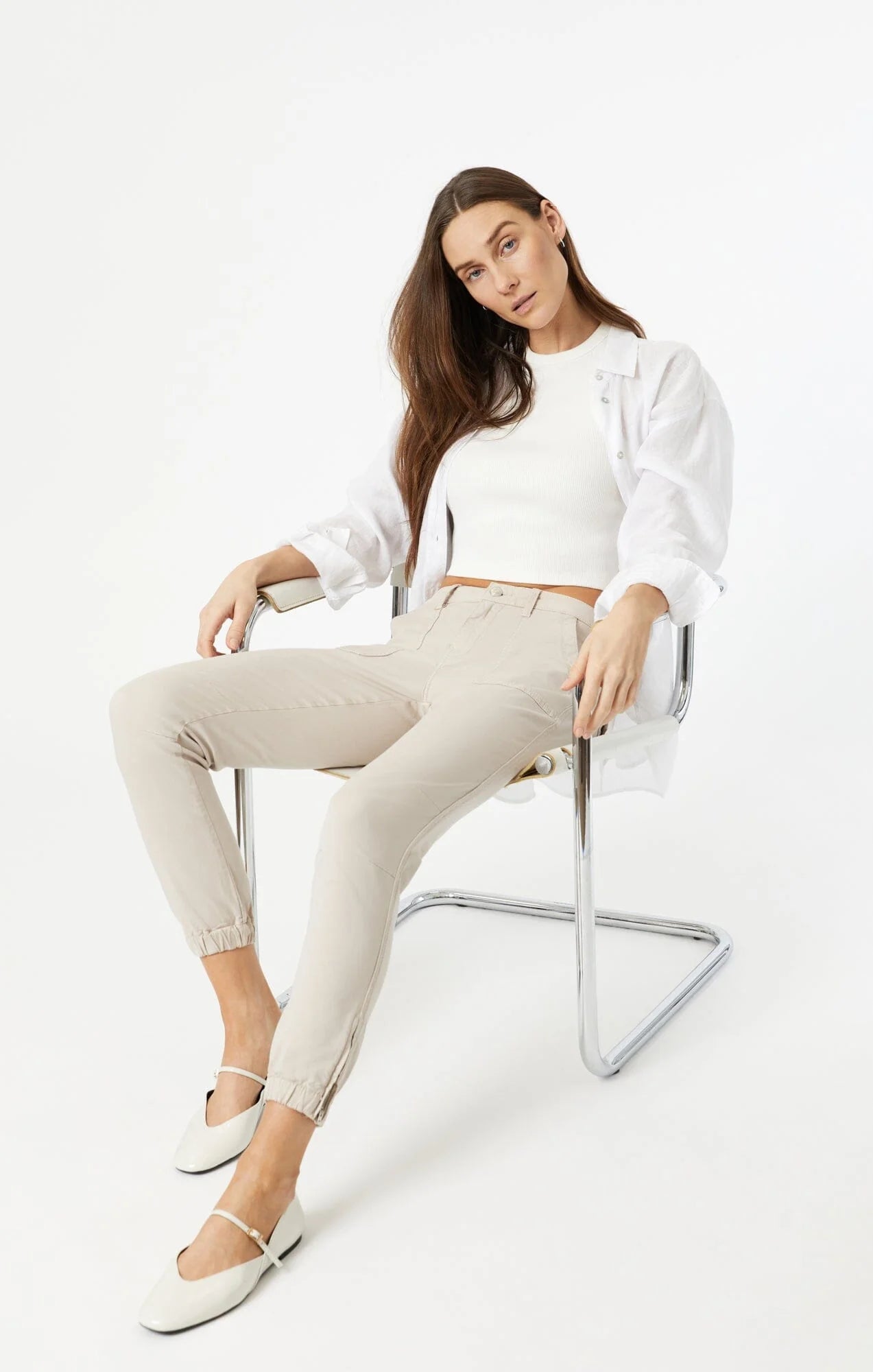 Silver Cargo Pants Apex Ethical Boutique