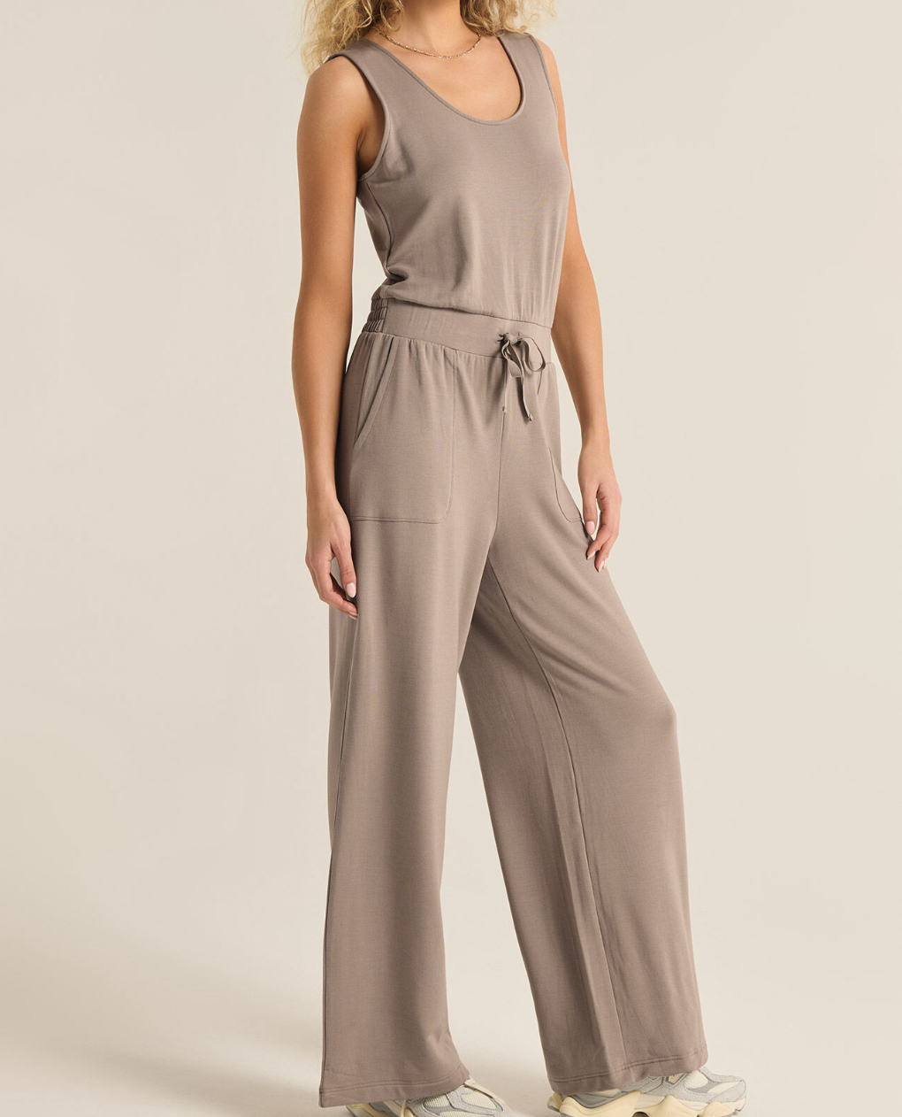 Slate Grey Jumpsuit Apex Ethical Boutique