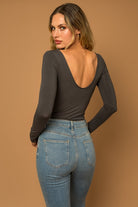 Sleek Grey Long Sleeve Top Apex Ethical Boutique