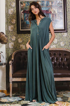 Teal Oversized Jumpsuit Apex Ethical Boutique