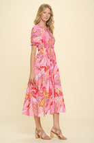 Tropical Pink Dress Apex Ethical Boutique