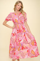 Tropical Pink Dress Apex Ethical Boutique