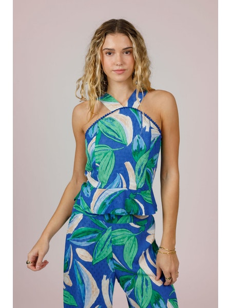 Tropical Print Tank Top Apex Ethical Boutique