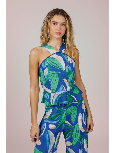 Tropical Print Tank Top Apex Ethical Boutique