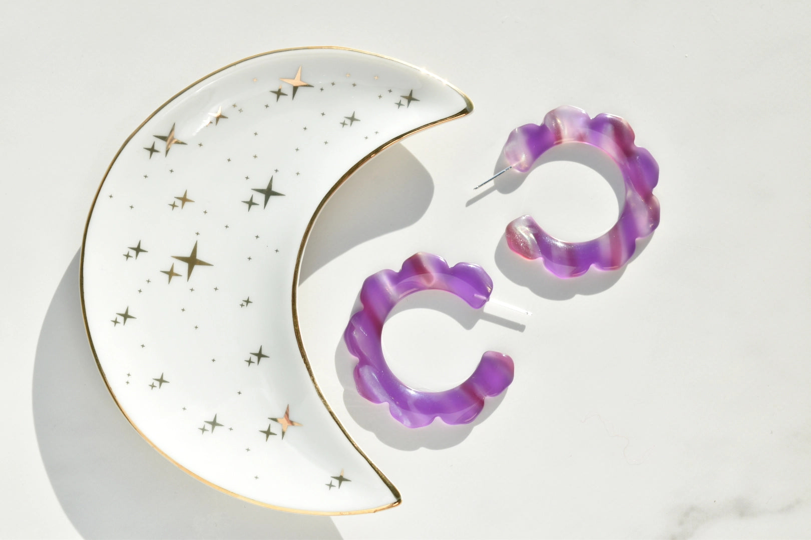 Twilight Petal Hoops