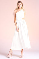 White One Shoulder Dress Apex Ethical Boutique