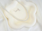 White Pearl Necklace & Pearl Stud Earring Set