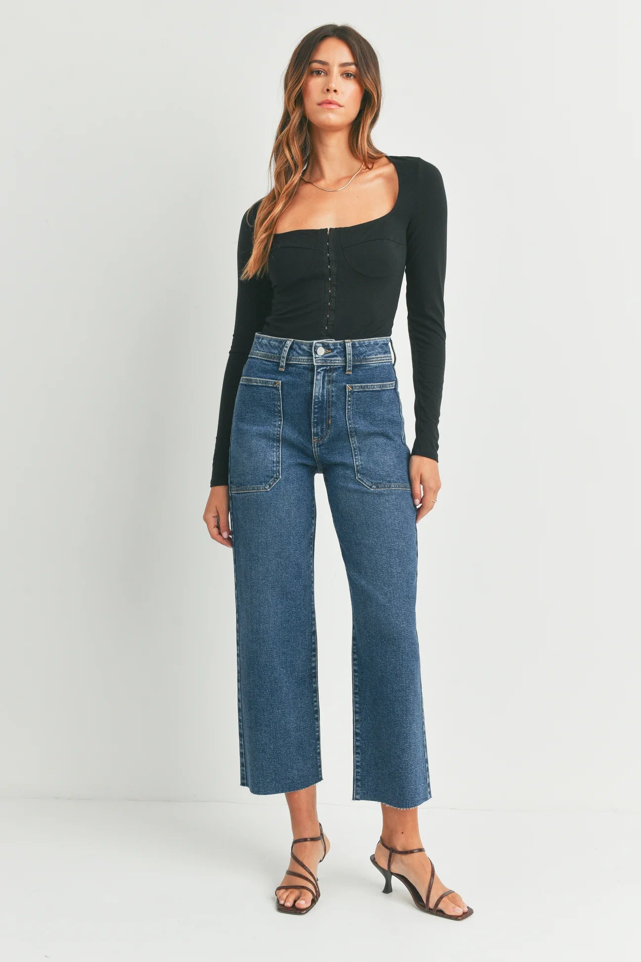 Wide Leg Denim Jeans Apex Ethical Boutique