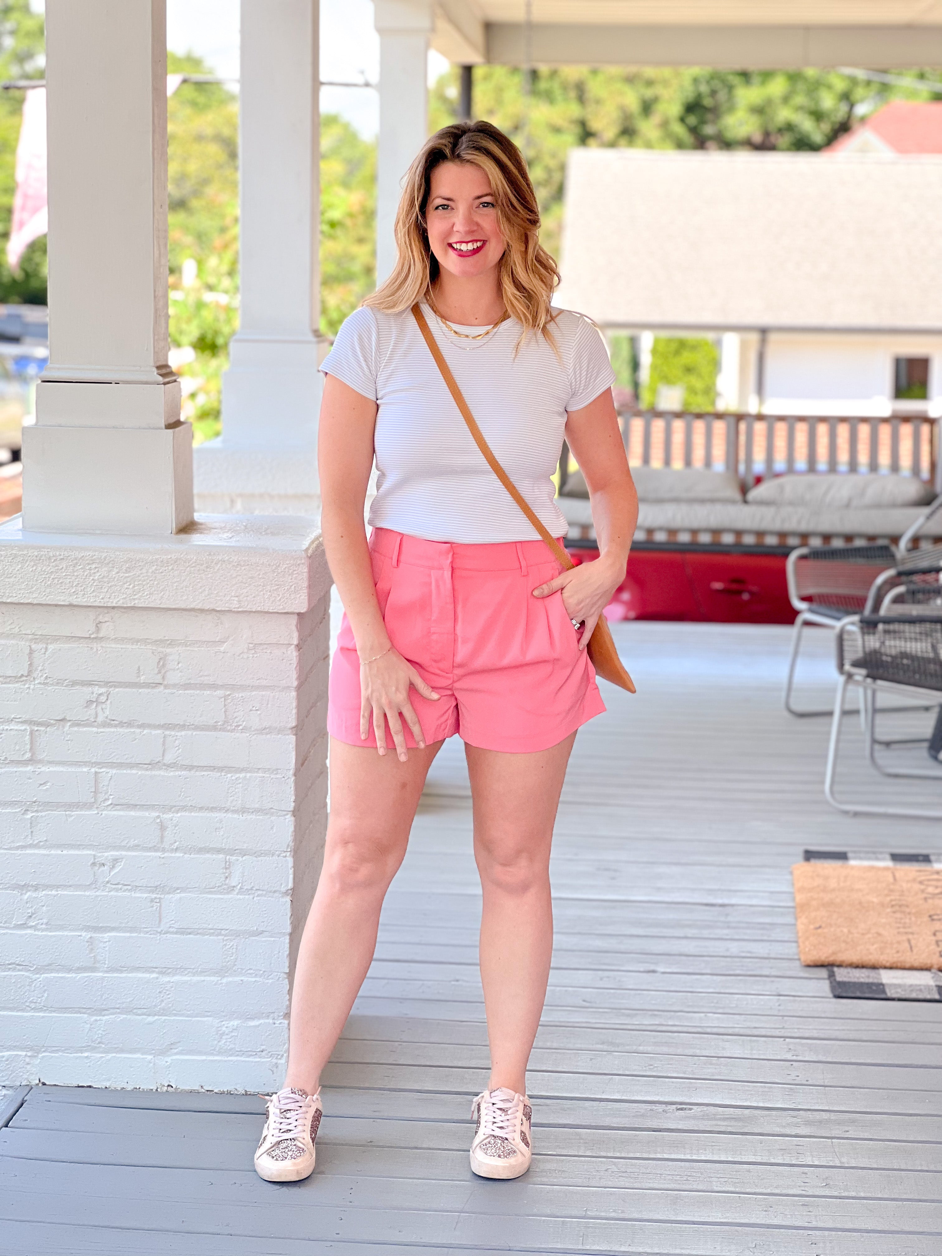 Lucy Shorts CO. Coral & Rose & | Co Sunkist Lee ROSE – | LEE