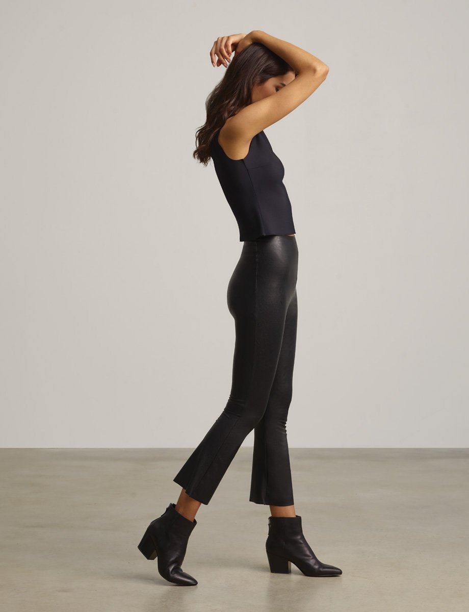 Tummy Control Faux Leather Leggings – East and Out Co.