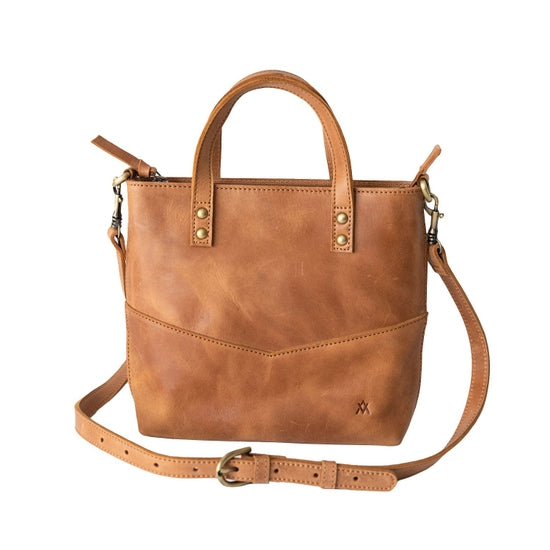 Newest Elevate People Camel Tote Leather Crossbody